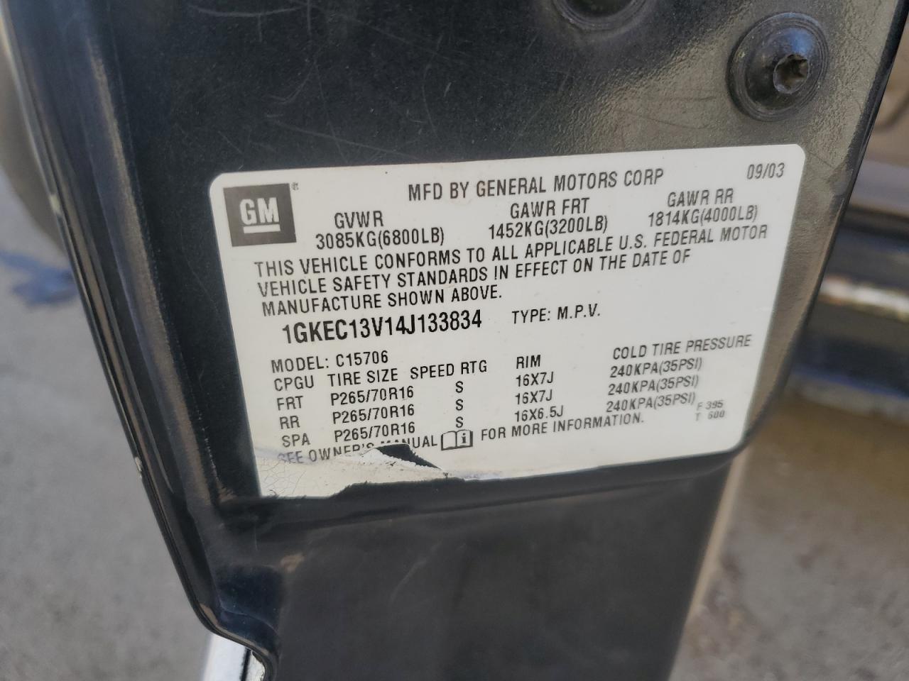 2004 GMC Yukon
