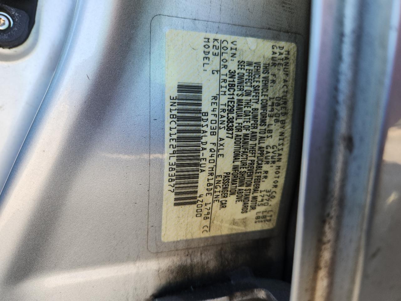 2009 NISSAN VERSA