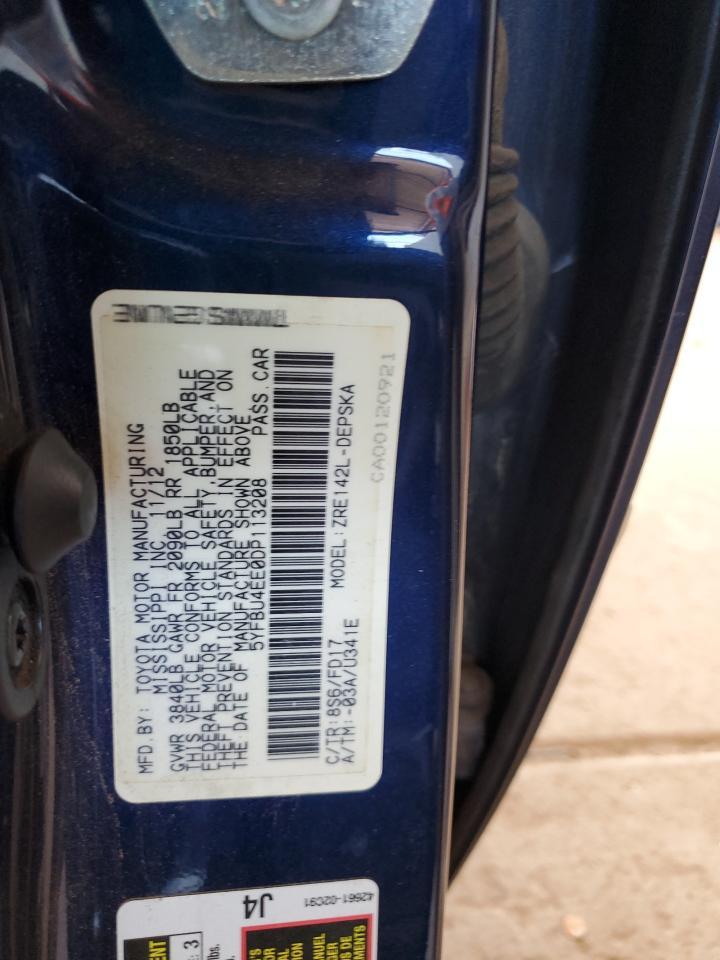 2013 TOYOTA COROLLA