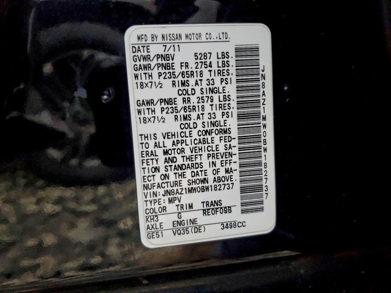2011 NISSAN MURANO