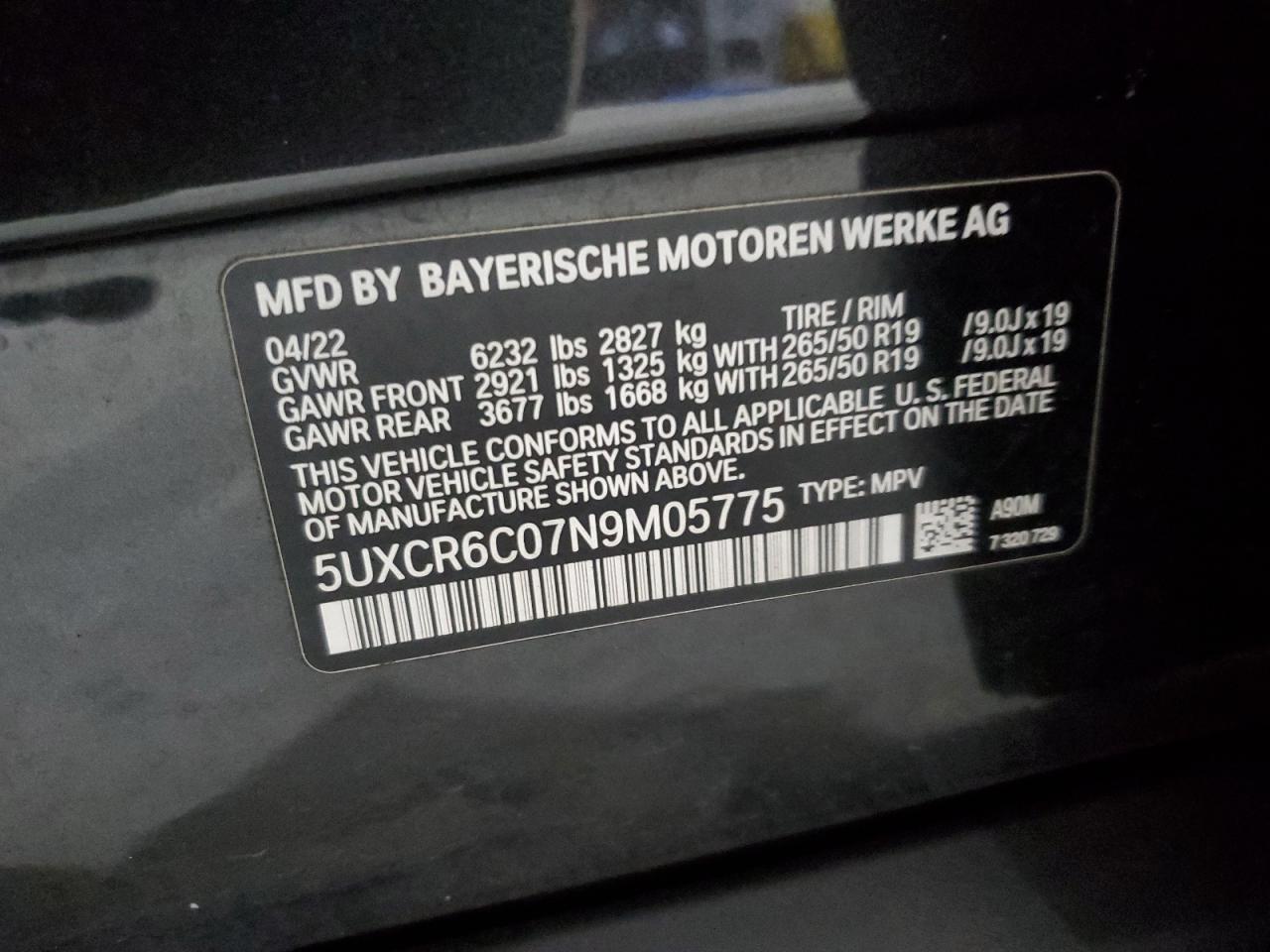 2022 BMW X5