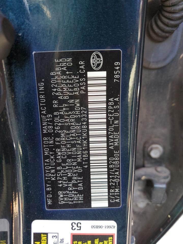 2019 TOYOTA CAMRY