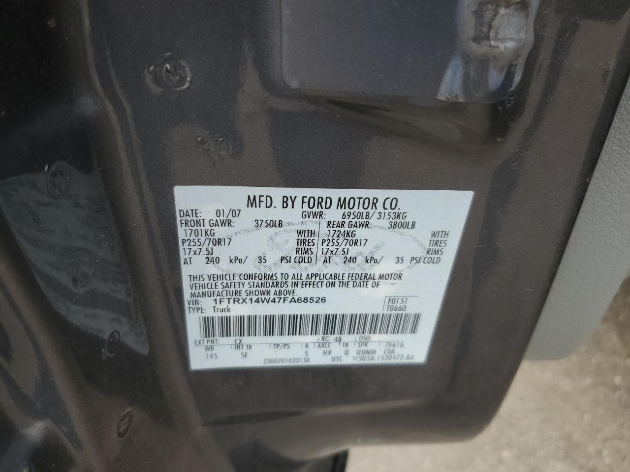 2007 FORD F-150