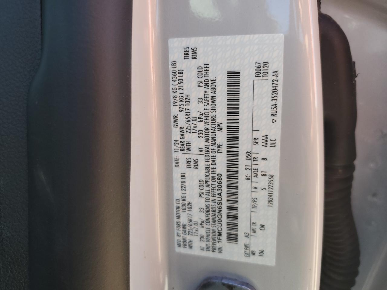 2025 FORD ESCAPE