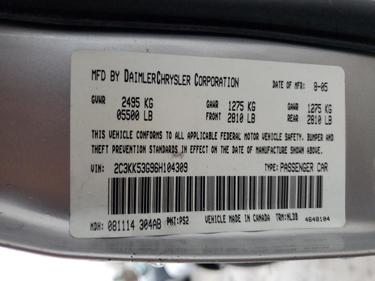 2006 CHRYSLER 300