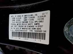 2017 HONDA ACCORD
