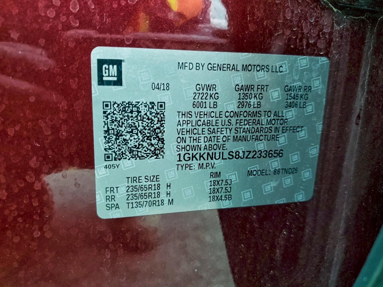 2018 GMC ACADIA