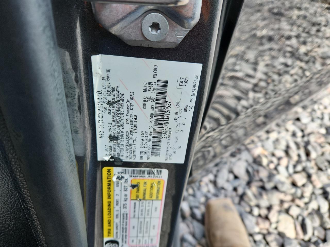 2018 FORD FUSION