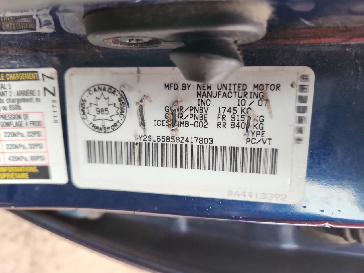 2008 PONTIAC VIBE