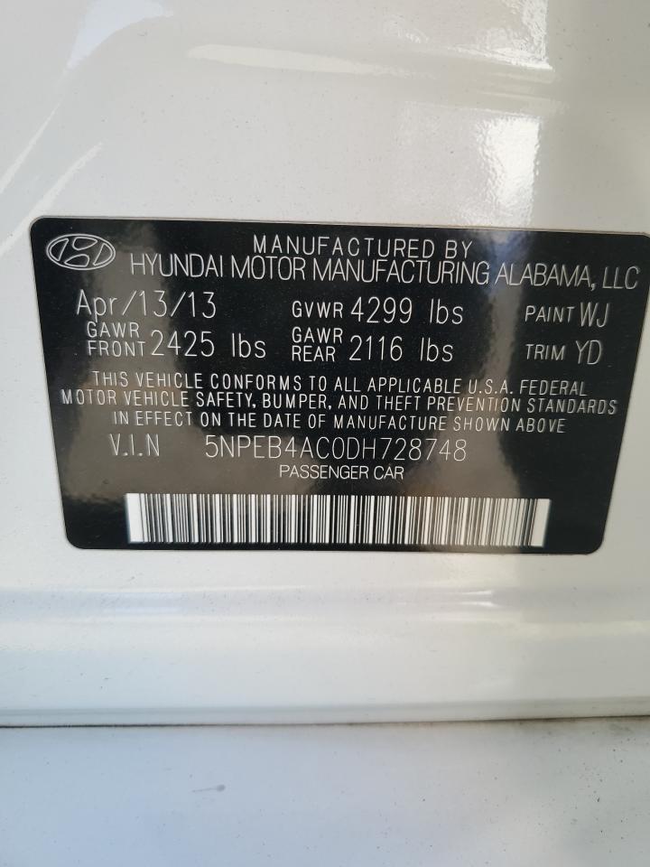 2013 HYUNDAI SONATA