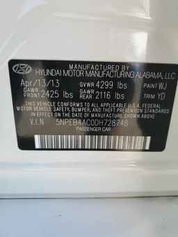 2013 HYUNDAI SONATA