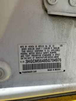 2005 HONDA ACCORD