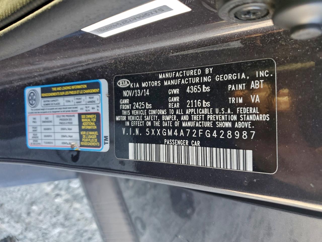 2015 KIA OPTIMA