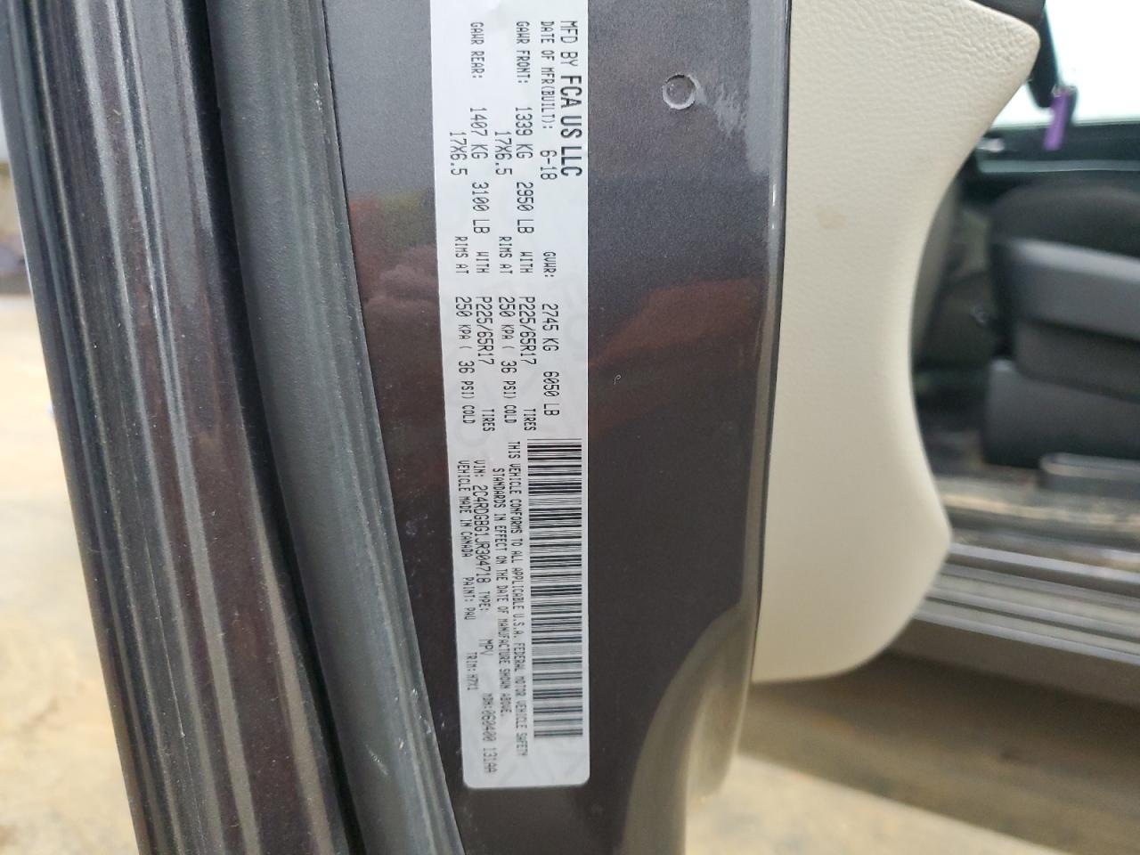 2018 DODGE GRAND CARAVAN