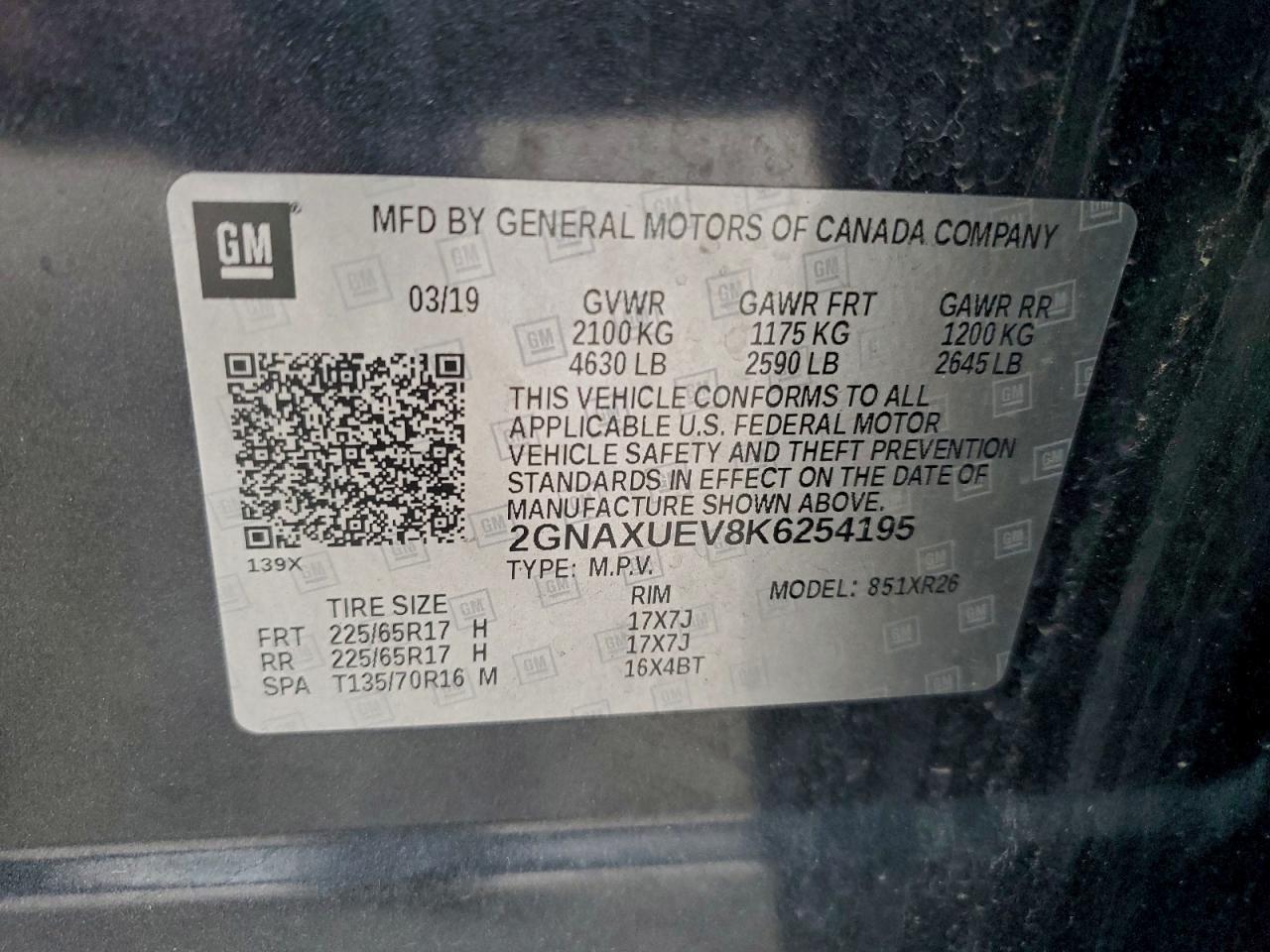 2019 CHEVROLET EQUINOX