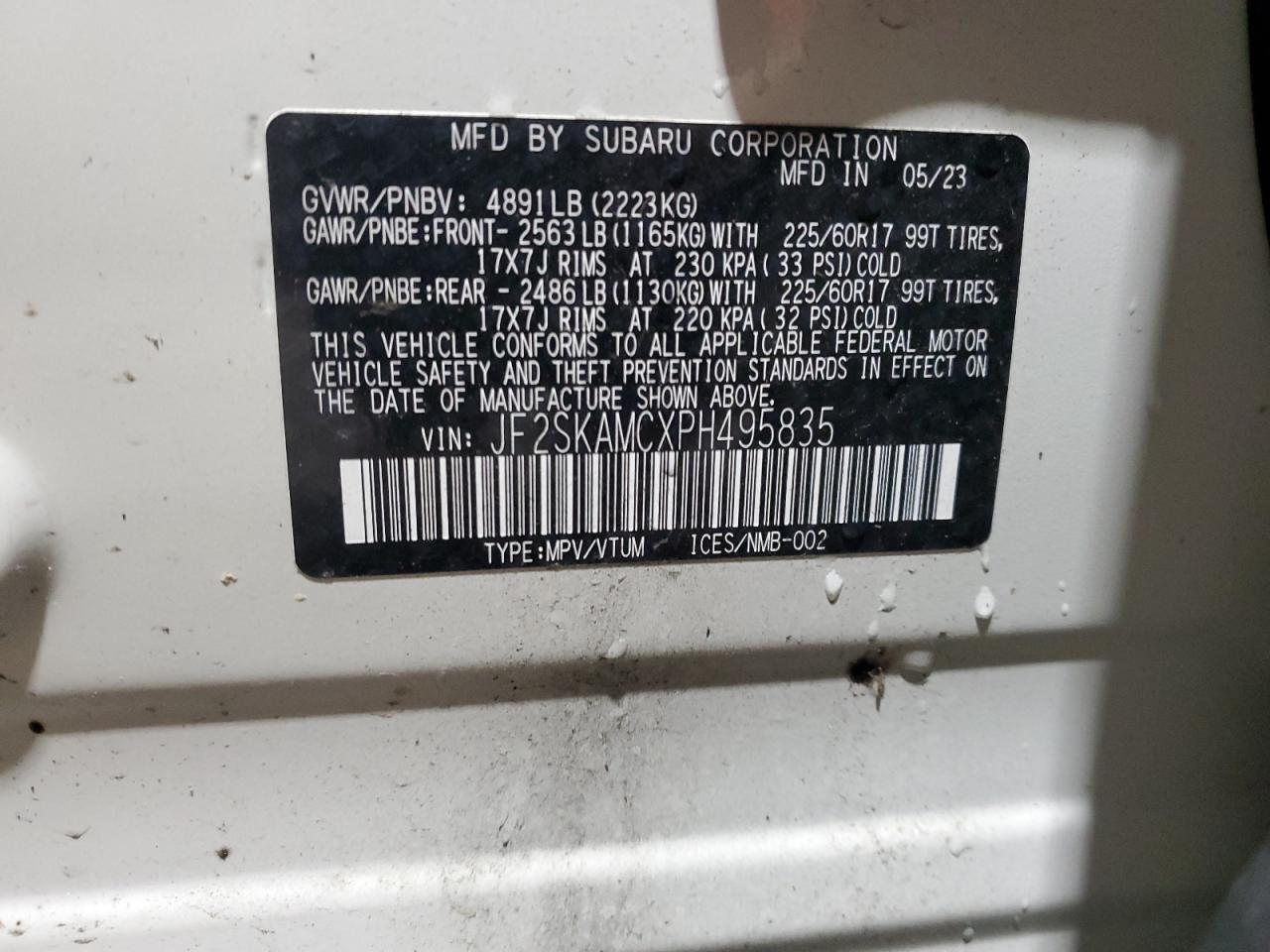 2023 SUBARU FORESTER
