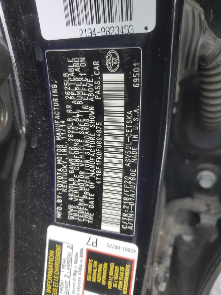 2015 TOYOTA CAMRY