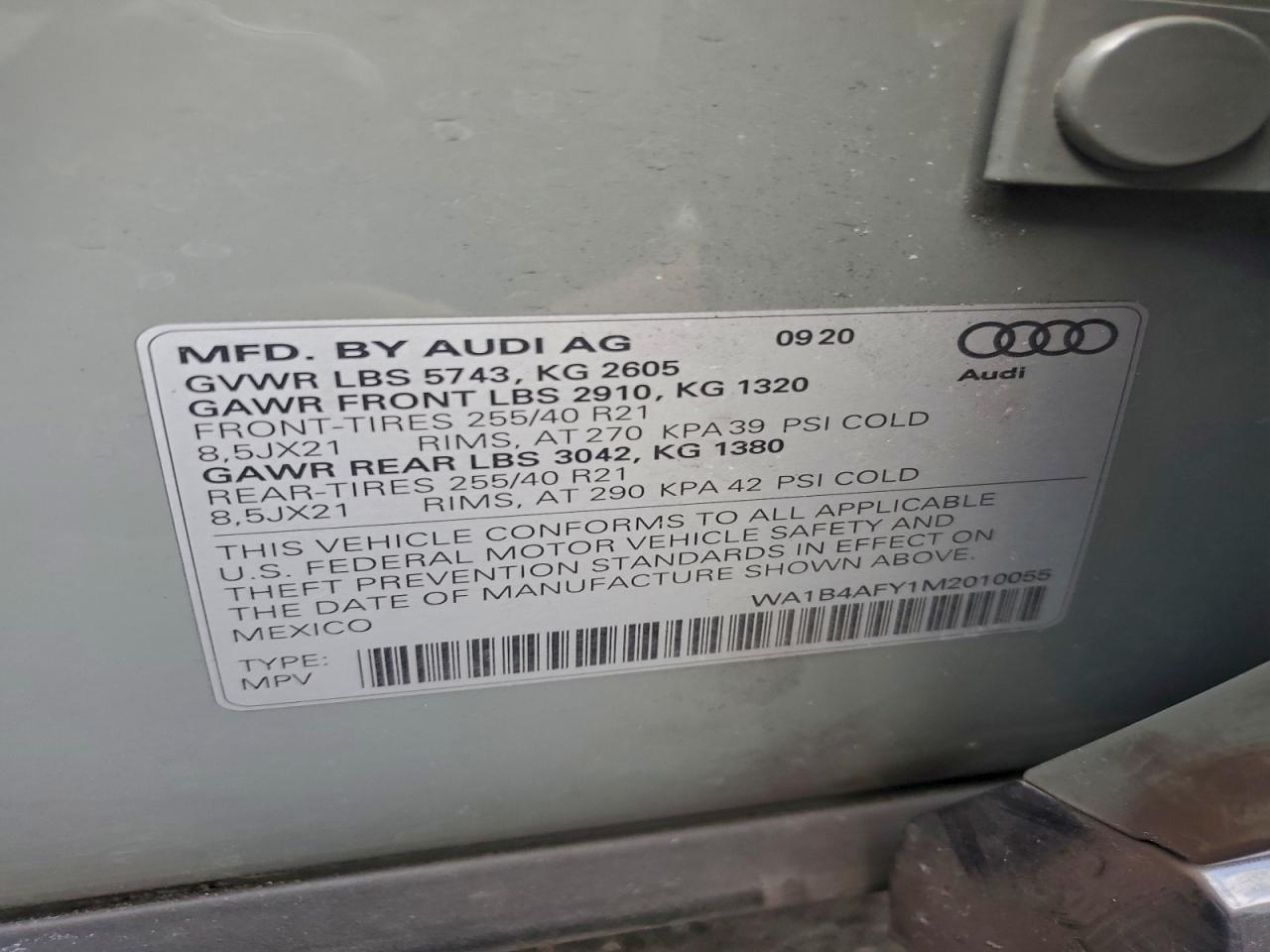 2021 AUDI SQ5