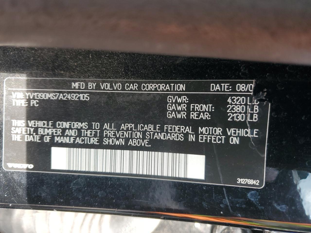 2010 VOLVO S40