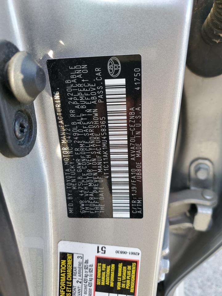 2021 TOYOTA CAMRY