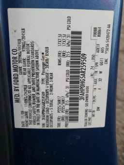 2010 FORD FUSION