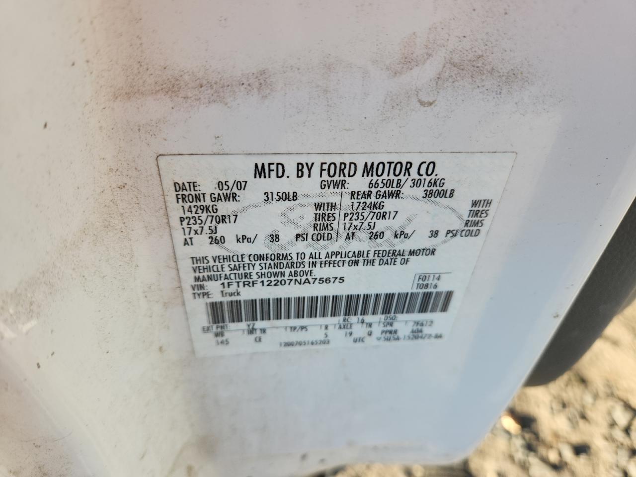 2007 FORD F-150