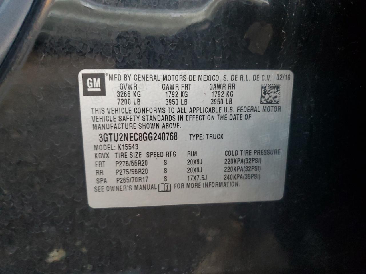 2016 GMC Sierra