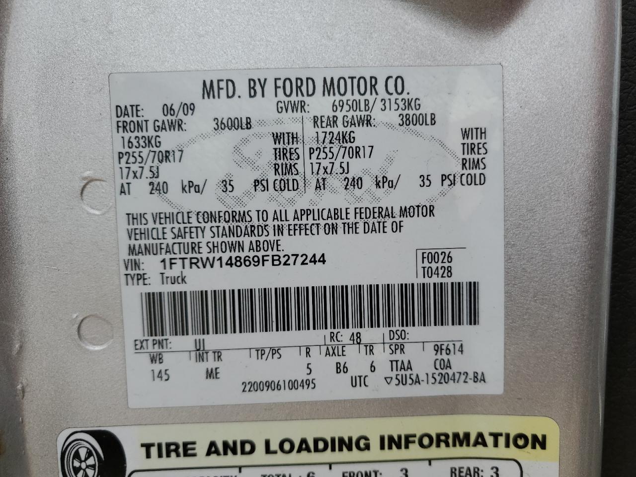 2009 FORD F-150