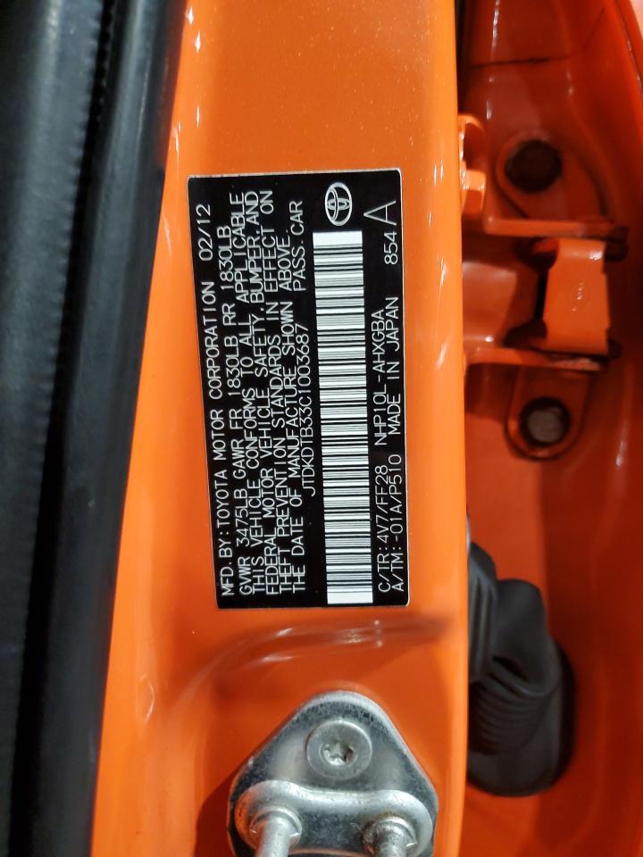 2012 TOYOTA Prius c