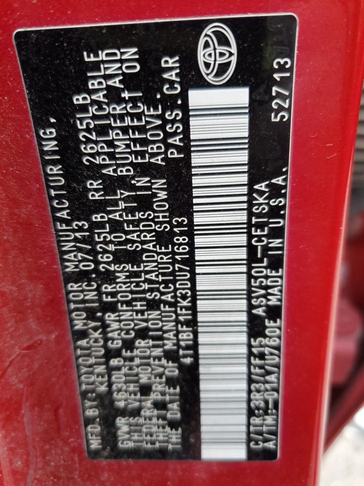 2013 TOYOTA CAMRY