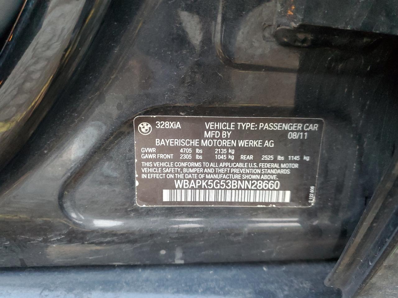 2011 BMW 3 SERIES