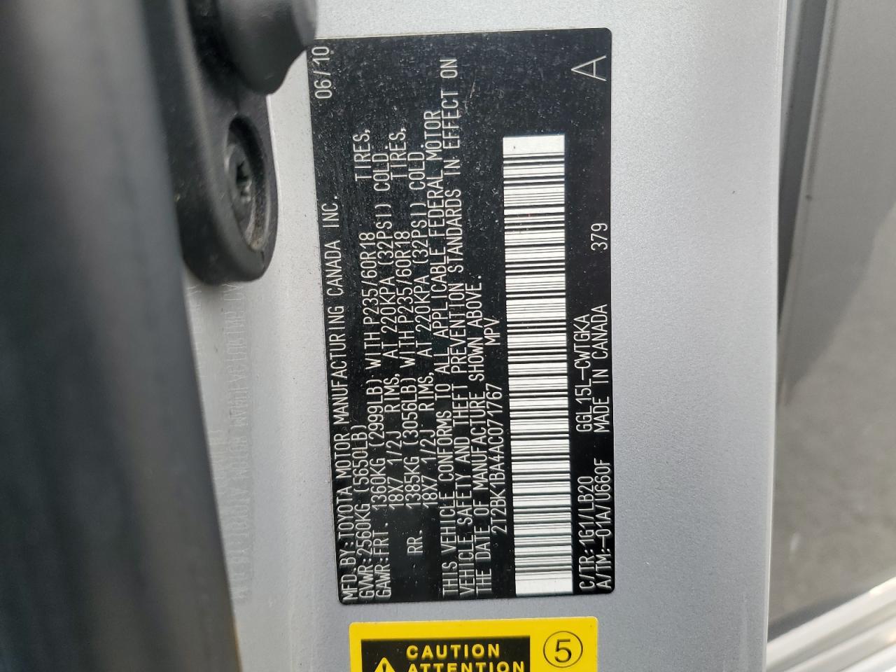 2010 LEXUS RX 350