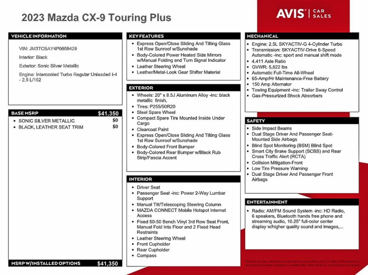 2023 MAZDA CX-9