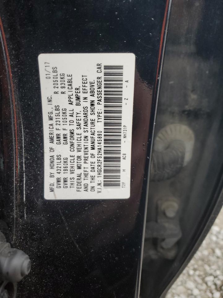 2017 HONDA ACCORD