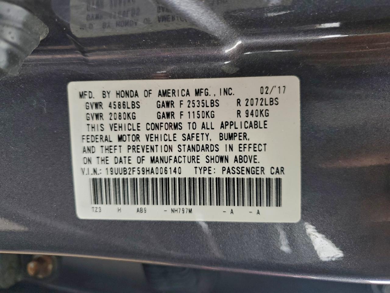 2017 ACURA TLX
