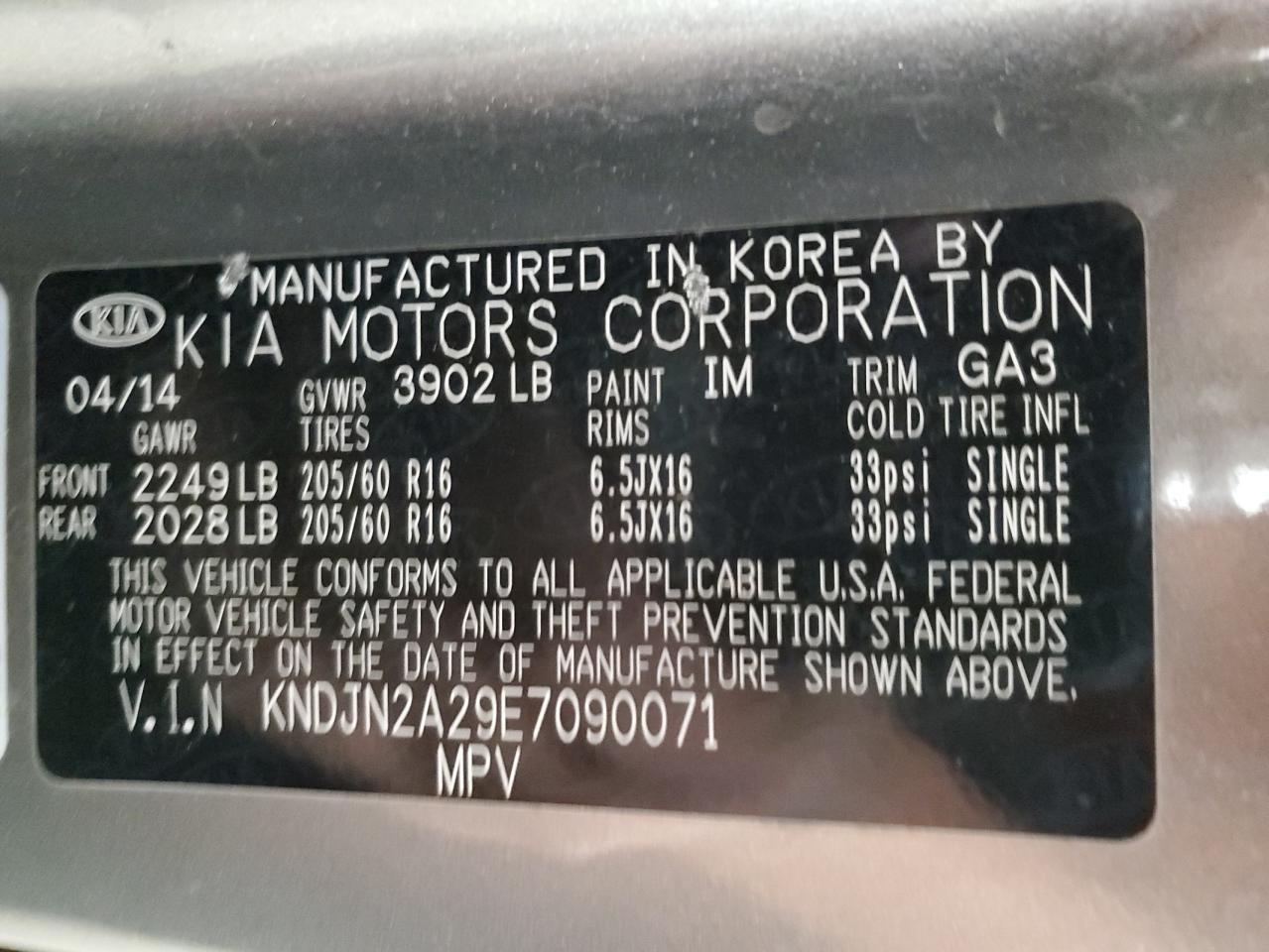 2014 KIA SOUL