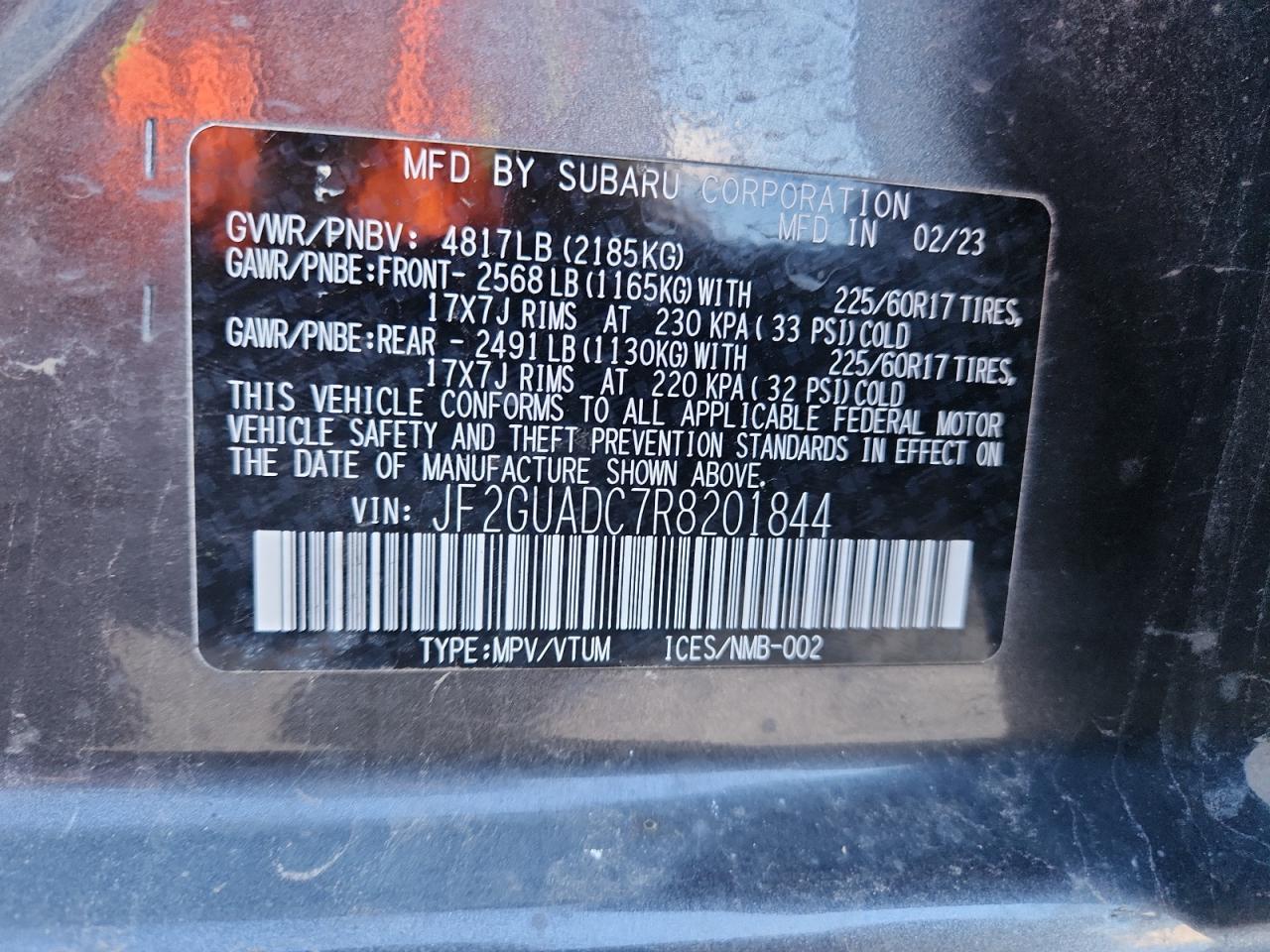 2024 SUBARU Crosstrek