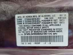 2013 HONDA ODYSSEY