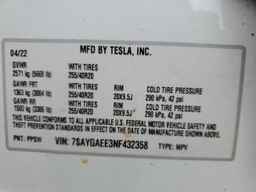 2022 TESLA MODEL Y