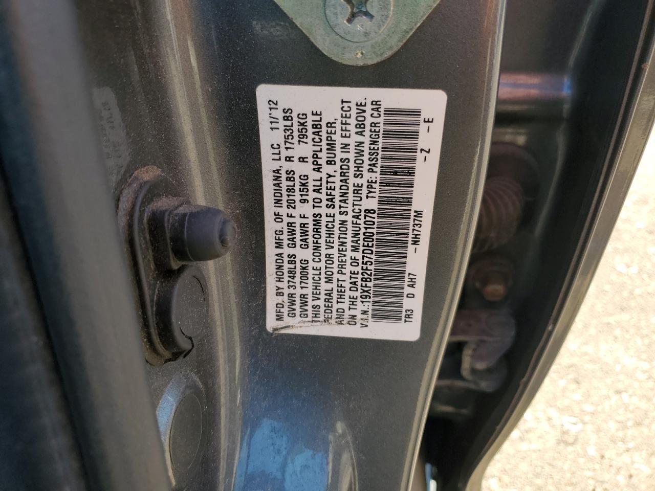 2013 HONDA CIVIC