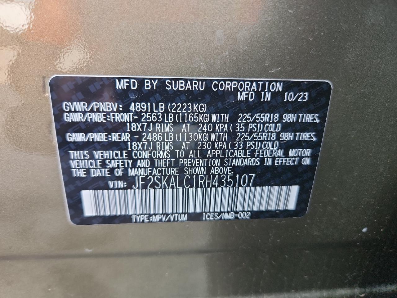 2024 SUBARU FORESTER