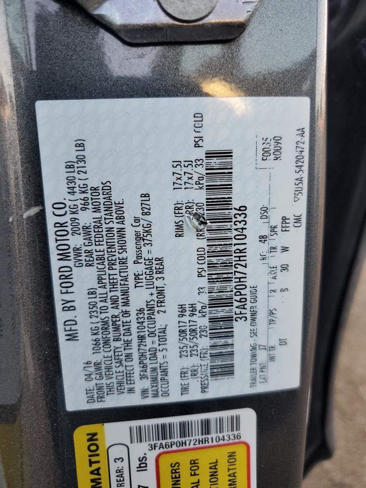 2017 FORD FUSION