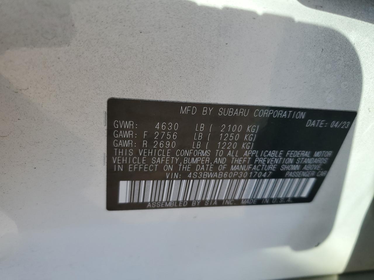 2023 SUBARU Legacy