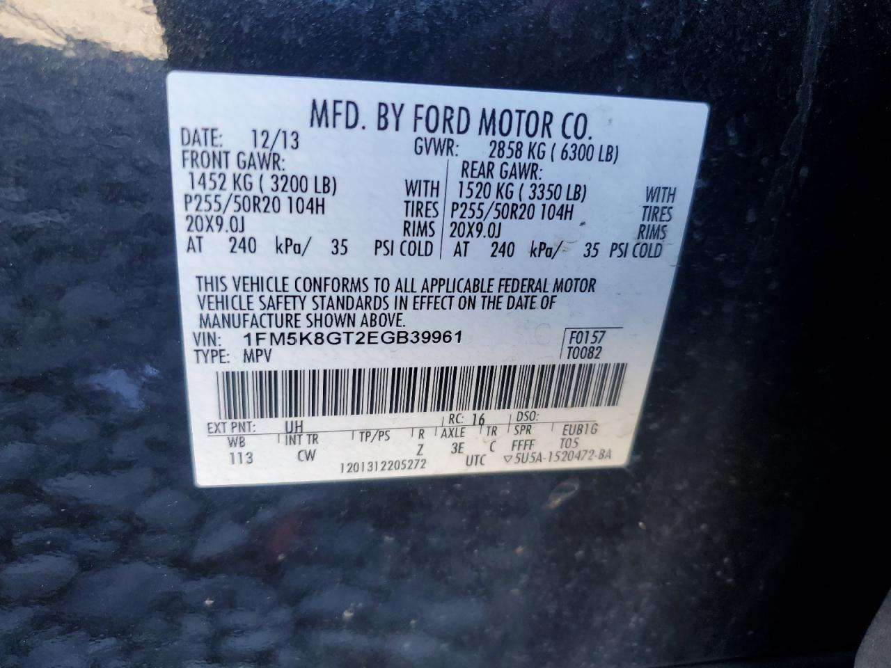 2014 FORD Explorer Sport Trac