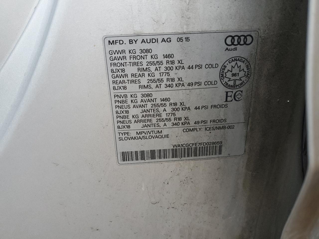 2015 AUDI Q7