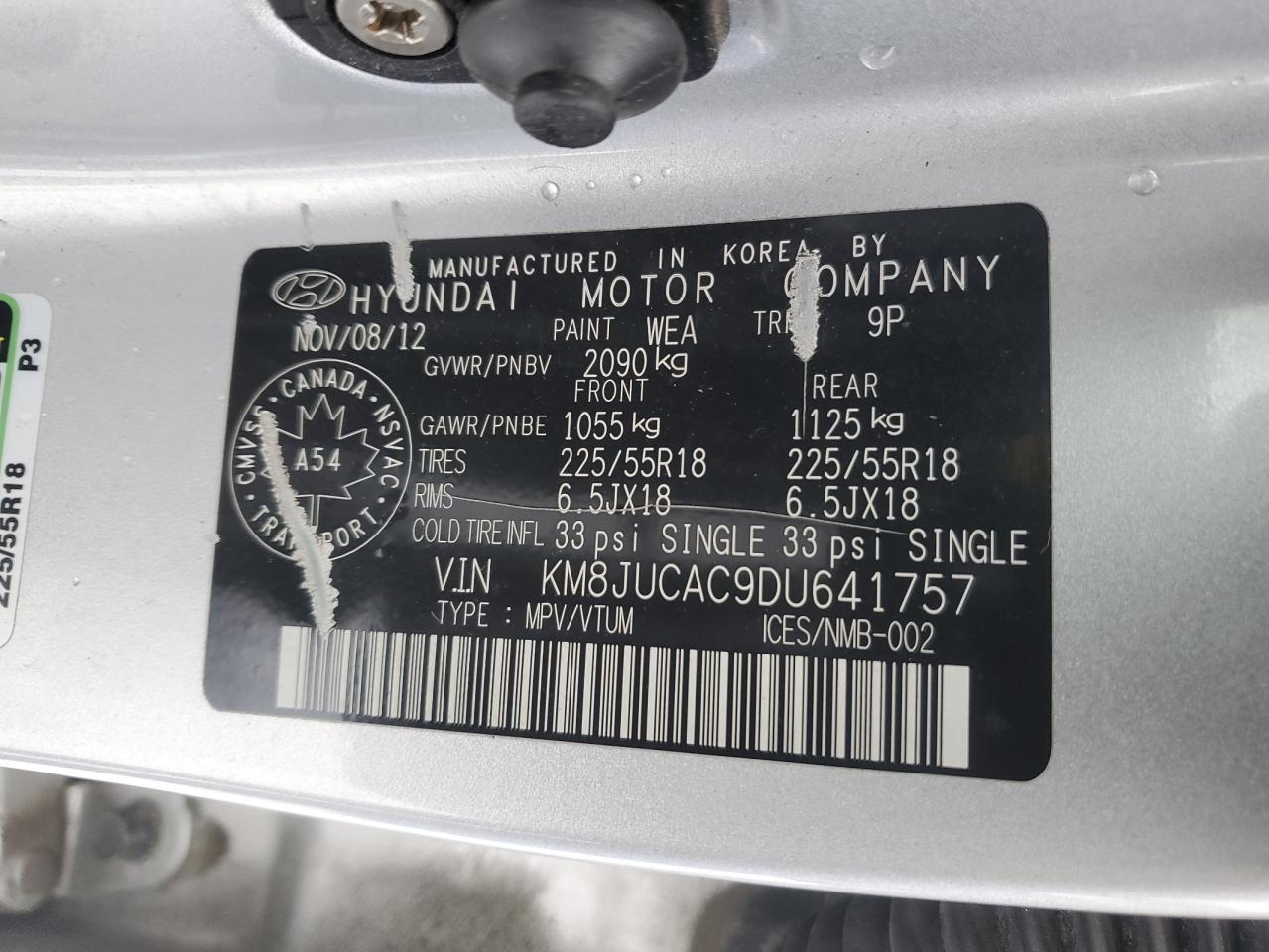 2013 HYUNDAI TUCSON