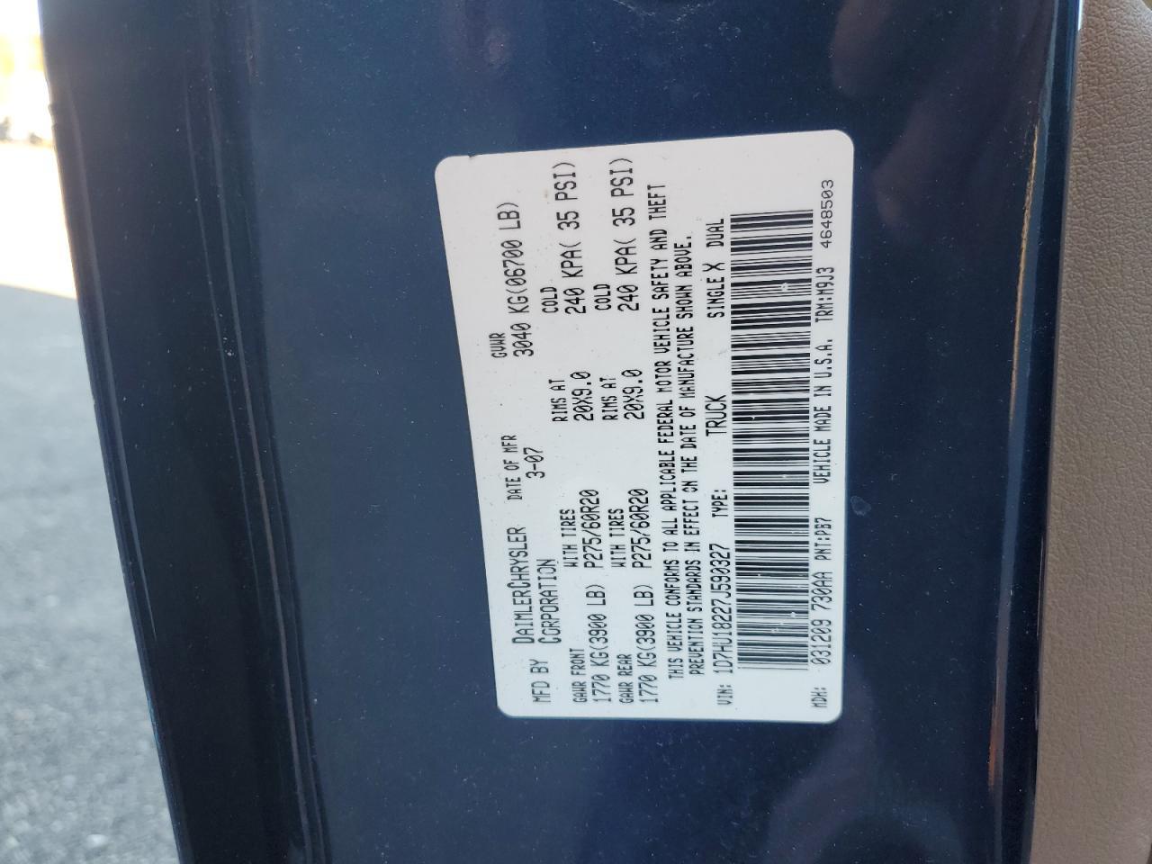 2007 DODGE RAM 1500