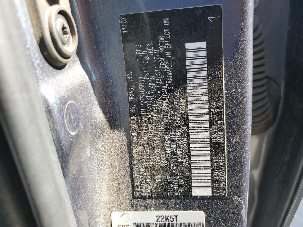 2008 TOYOTA TUNDRA