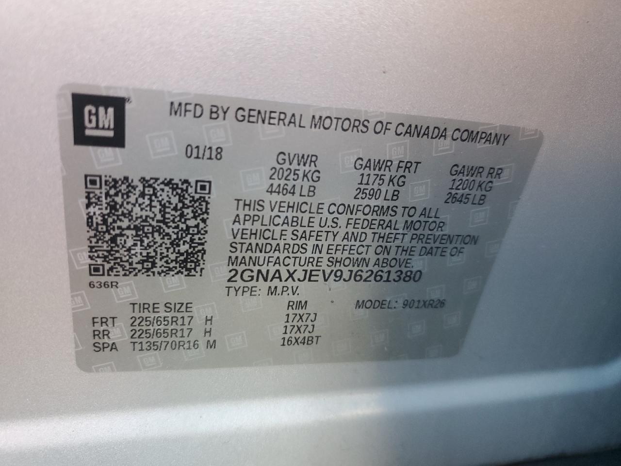 2018 CHEVROLET EQUINOX