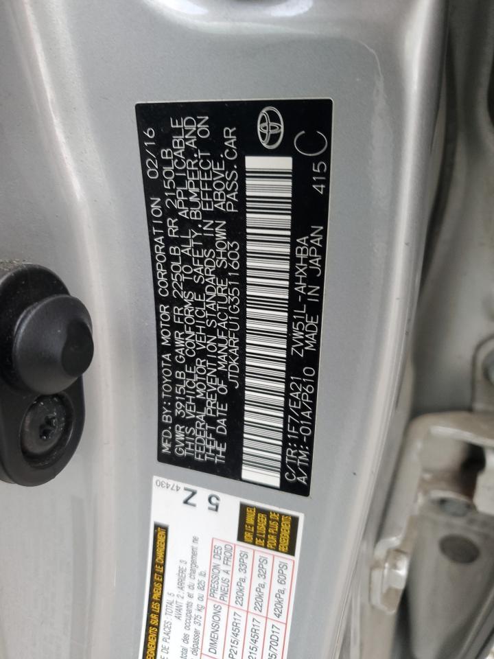 2016 TOYOTA PRIUS